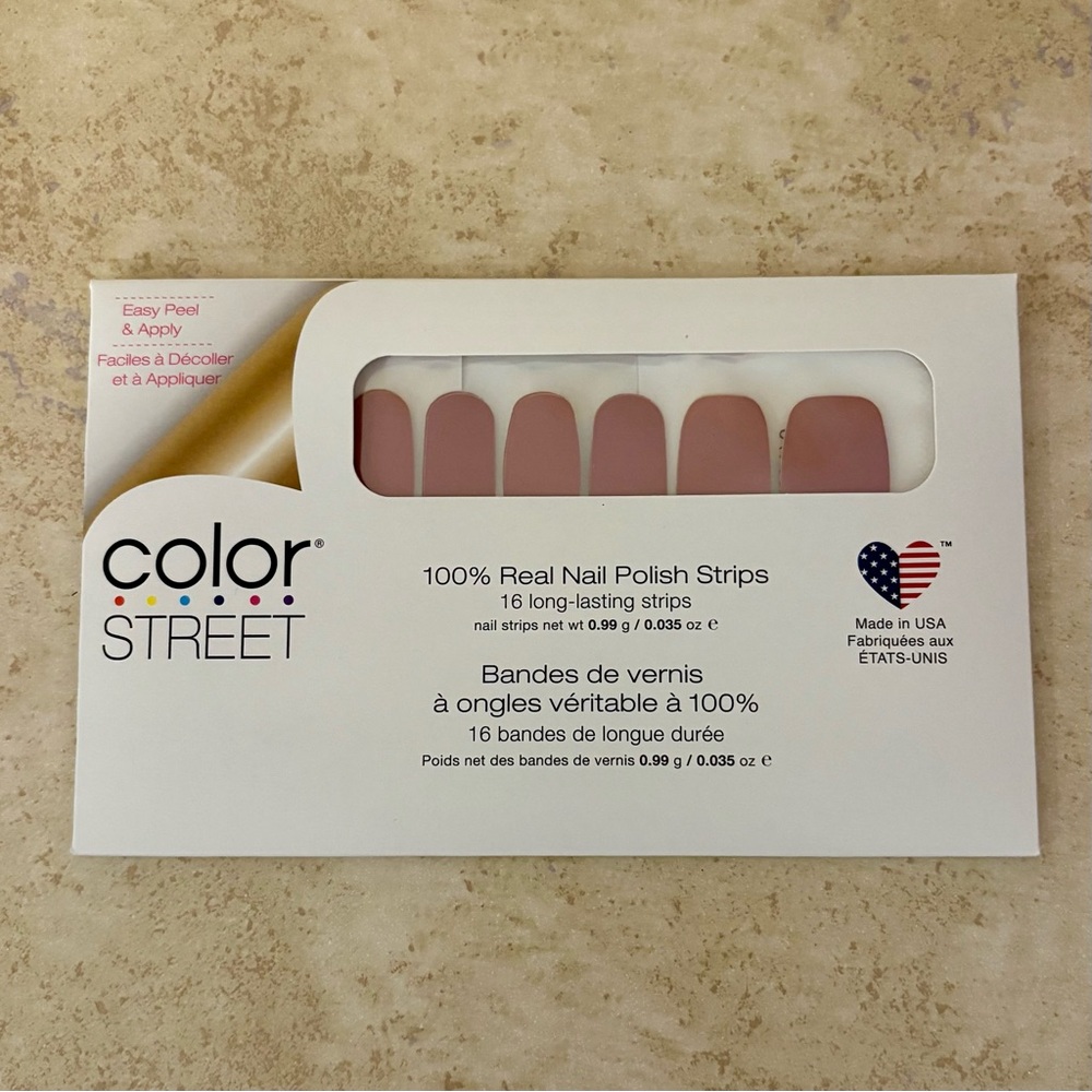 3/$25 Color Street Nail Polish Strips - Manchester Mauve